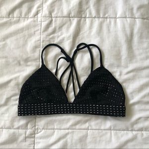 ACACIA BLACK MESH AWAPUHI TOP